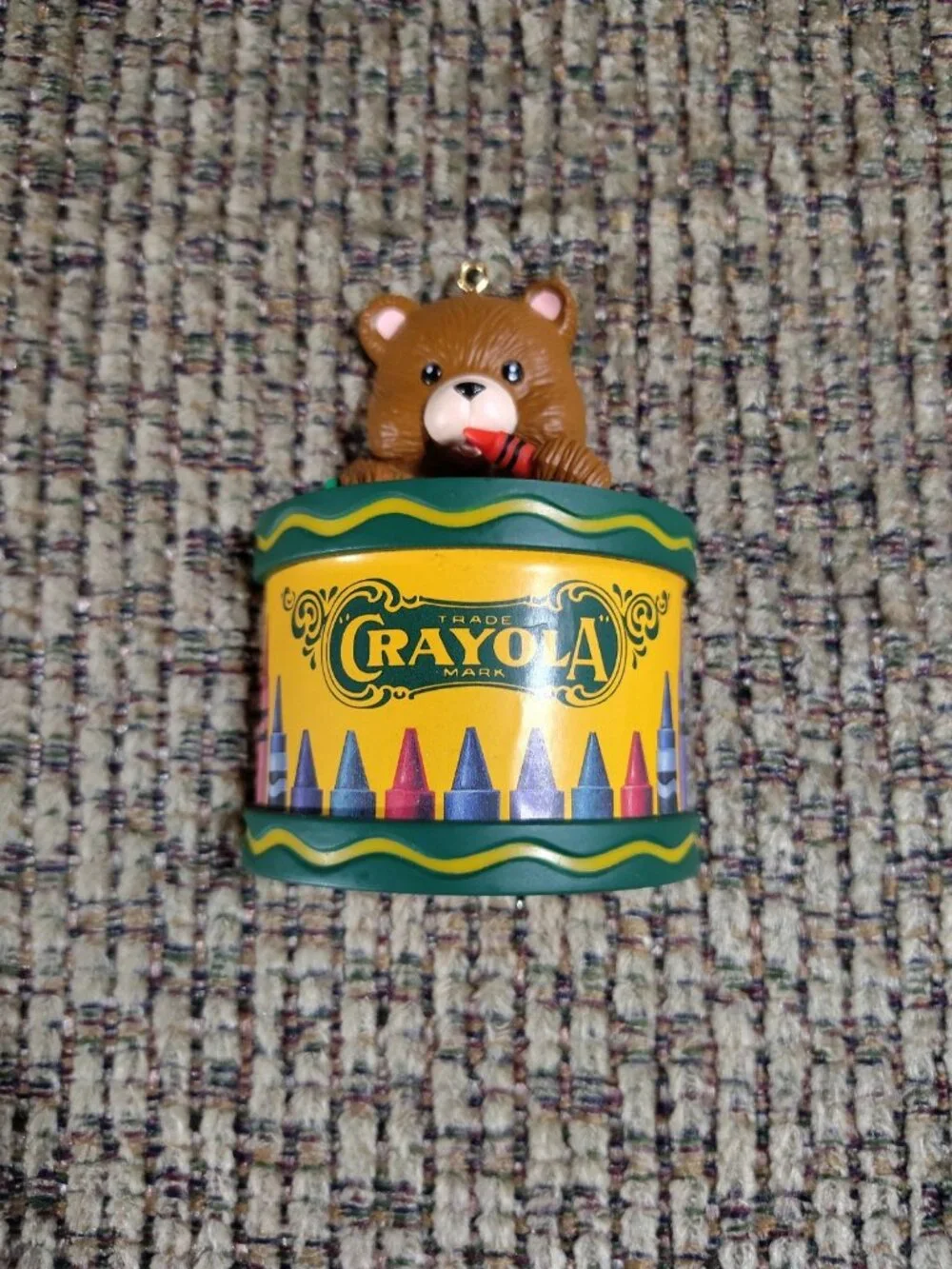 Crayola Bear Ornament Binney & Smith 3 1/4